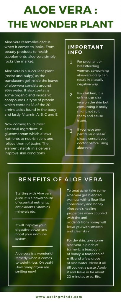Innumerable Benefits Of Aloe Vera The Wonder Plant Asking Minds